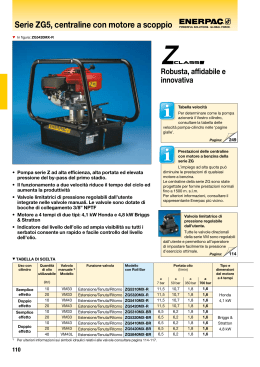 Serie ZG5, centraline con motore a scoppio