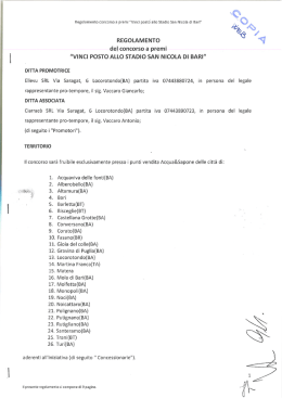 Scarica il pdf del concorso