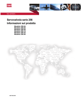 Servovalvola serie 256 Informazioni sul prodotto