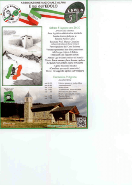 E noi dell`EDOLO - Associazione Nazionale Alpini