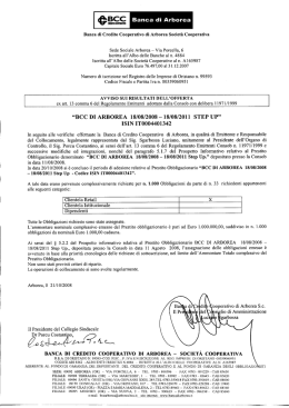 &copy;BCC Banca di Arborea