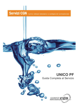 UNICO PF - Servizi CGN