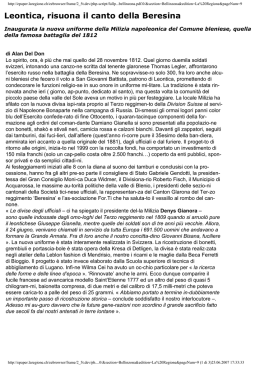 La Regione - Milizia storica di Leontica