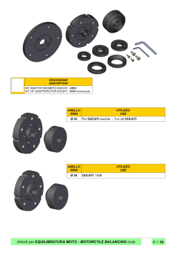 DESCRIZIONE DESCRIPTION KIT ADATTATORI MOTO