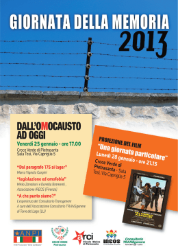 Scarica la locandina - Consultorio Transgenere