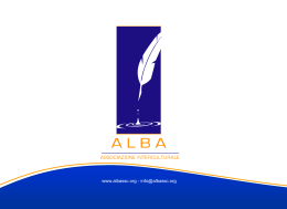Brochure – Associazione interculturale di ALBA