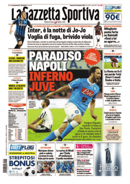 La Gazzetta - 27 settembre 2015