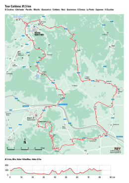 Tour Caldana: 81,5 km