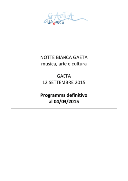 Gaeta Dinamica – Notte Bianca 2015