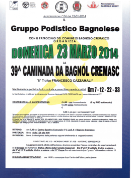 volantino - Podisti Ombriano