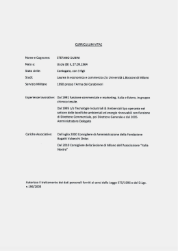 cv - Museo Bagatti Valsecchi