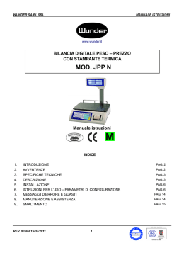 JPP N utilizzo rev00 - Registratori di cassa Steva Data Sistema