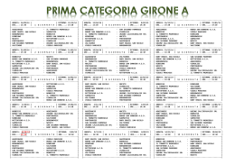 prima categoria girone a 2014/2015