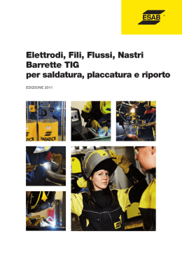 Elettrodi, Fili, Flussi, Nastri Barrette TIG per saldatura, placcatura e