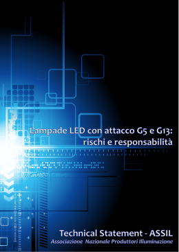 Lampade a LED con attacco G5 e G13