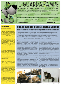 Il Guardazampe - Bolognazoofila.org