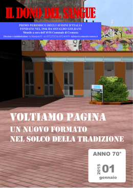 Il Dono del Sangue - Comune di Madignano