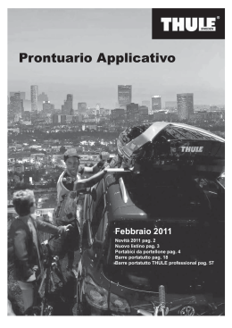 Listino prontuario Portaggio THULE 2011.indd