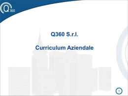 CV AZIENDALE - Q 360 – Training Innovation