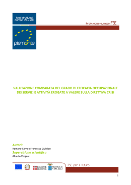Valutazione comparata del grado di efficacia
