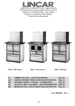 Scarica Libretto Tecnico