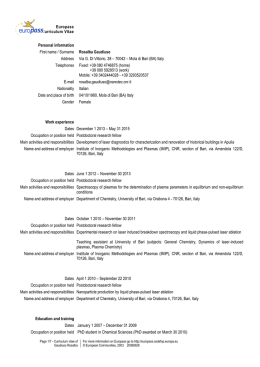 Europass Curriculum Vitae