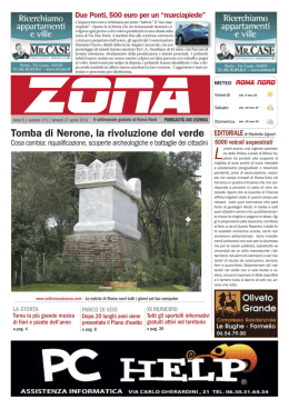 Zona 27-04-12 - Il notiziario gratuito di Roma Nord