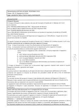 Denominazione del Corso di Studio: INGEGNERIA CIVILE