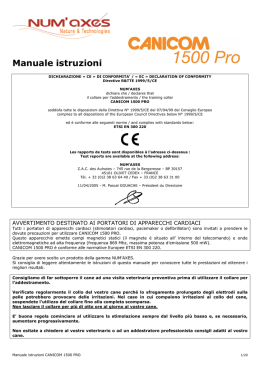 Manuale istruzioni