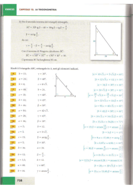 Vol TRIGONOMETRIA ESERCIZI