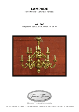 LAMPADE - Toscana Forever