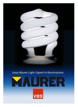 Linea Maurer Light. Esperti in illuminazione.