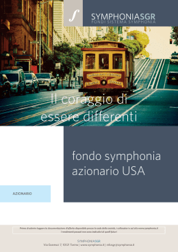 2015 Fondo Symphonia Azionario USA
