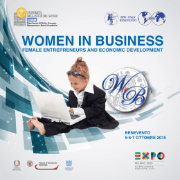 women in business - Universit&agrave; degli Studi del Sannio