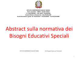 Abstract sulla normativa BES
