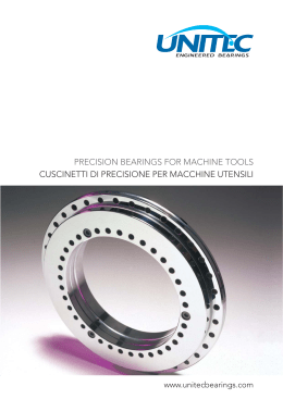 precision bearings for machine tools cuscinetti di
