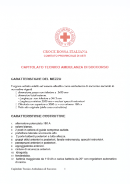 Scarica Capitolato tecnico ambulanza di soccorso