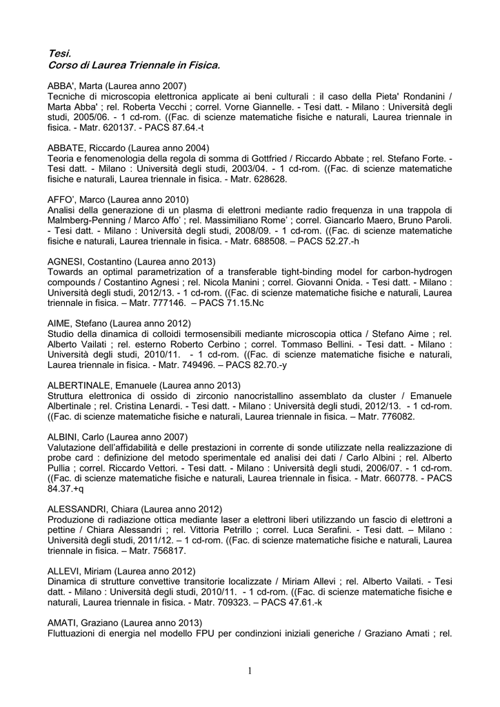 Datazione durante la separazione NC