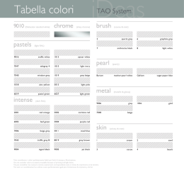 Tabella colori