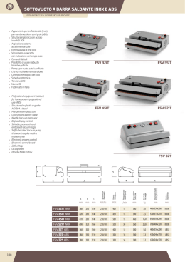 SOTTOVUOTO A BARRA SALDANTE INOX E ABS
