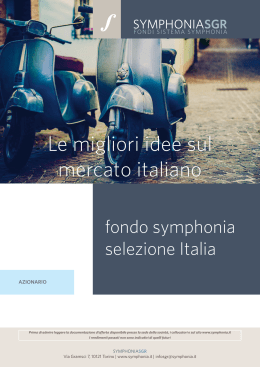 2015 Fondo Symphonia Selezione Italia