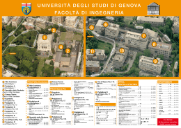 Mappa Aule - DICCA - Università Degli Studi Di Genova