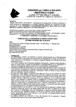 Verbale Conferenza del 3 settembre 2012