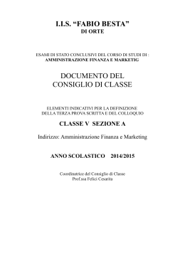 X - IIS "Fabio Besta" Orte