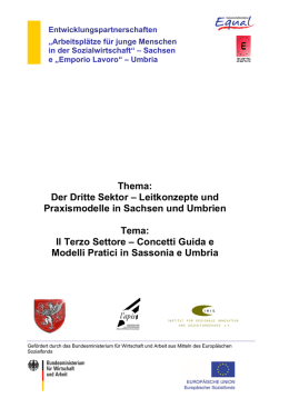 Der Dritte Sektor - Arbeitspl&auml;tze f&uuml;r junge Menschen in der
