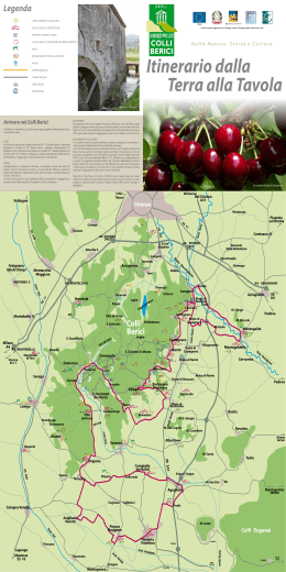 Scarica qui la cartina "Itinerario dalla Terra alla Tavola"