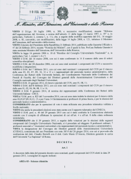 Versione pdf del DM n. 86 - Atti Ministeriali