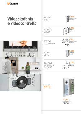 Citofonia e Videocitofonia