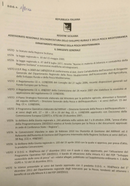 VISTO - GAC Isole di Sicilia