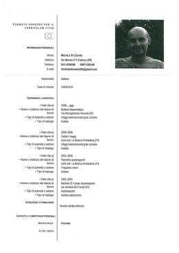 curriculum - Comune di Palaia